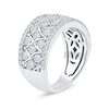 Thumbnail Image 2 of 1.50 CT. T.W. Diamond Lattice Multi-Row Anniversary Band in 14K White Gold