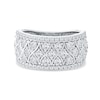 Thumbnail Image 3 of 1.50 CT. T.W. Diamond Lattice Multi-Row Anniversary Band in 14K White Gold