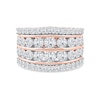 Thumbnail Image 3 of 3.00 CT. T.W. Diamond Four-Row Anniversary Band in 10K Rose Gold