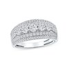 Thumbnail Image 1 of 1.00 CT. T.W. Diamond Graduated Multi-Row Anniversary Band in 14K White Gold