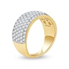 Thumbnail Image 2 of 1.50 CT. T.W. Diamond Cluster Multi-Row Anniversary Band in 10K Gold