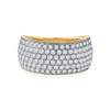 Thumbnail Image 3 of 1.50 CT. T.W. Diamond Cluster Multi-Row Anniversary Band in 10K Gold