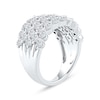 Thumbnail Image 2 of 3.00 CT. T.W. Diamond Multi-Row Scallop Edge Anniversary Band in 10K White Gold
