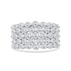 Thumbnail Image 3 of 3.00 CT. T.W. Diamond Multi-Row Scallop Edge Anniversary Band in 10K White Gold