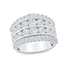 Thumbnail Image 1 of 3.00 CT. T.W. Diamond Four-Row Anniversary Band in 10K White Gold