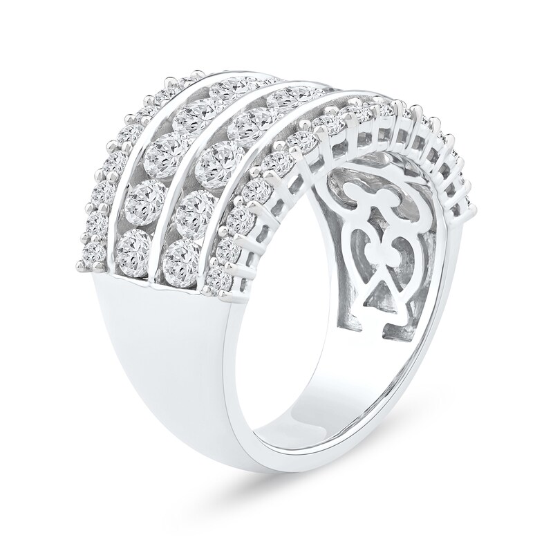 Main Image 2 of 3.00 CT. T.W. Diamond Four-Row Anniversary Band in 10K White Gold