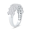 Thumbnail Image 2 of 2.00 CT. T.W. Diamond Triple Row Scallop Edge Anniversary Band in 10K White Gold