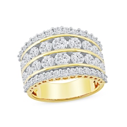 3.00 CT. T.W. Diamond Four-Row Anniversary Band in 10K Gold