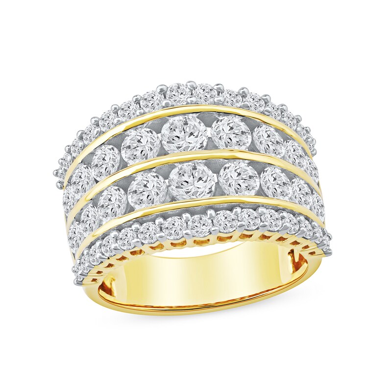 3.00 CT. T.W. Diamond Four-Row Anniversary Band in 10K Gold