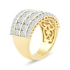 Thumbnail Image 2 of 3.00 CT. T.W. Diamond Four-Row Anniversary Band in 10K Gold