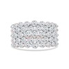 Thumbnail Image 3 of 3.00 CT. T.W. Diamond Multi-Row Scallop Edge Anniversary Band in 10K Rose Gold