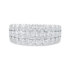 Thumbnail Image 3 of 2.00 CT. T.W. Diamond Triple Row "X" Prong Anniversary Band in 10K Rose Gold