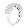 Thumbnail Image 2 of 2.00 CT. T.W. Diamond Triple Row "X" Prong Anniversary Band in 10K White Gold