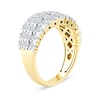 Thumbnail Image 2 of 2.00 CT. T.W. Diamond Triple Row "X" Prong Anniversary Band in 10K Gold