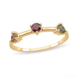 Birthstone Station Band (3-5 Stones)