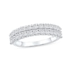 Thumbnail Image 1 of 1.00 CT. T.W. Diamond Double Row Anniversary Band in 10K White Gold