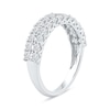 Thumbnail Image 2 of 1.00 CT. T.W. Diamond Double Row Anniversary Band in 10K White Gold