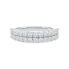 Thumbnail Image 3 of 1.00 CT. T.W. Diamond Double Row Anniversary Band in 10K White Gold