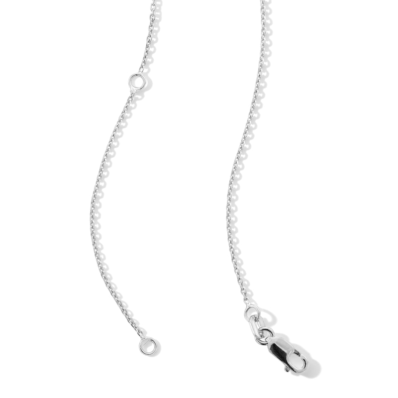 0.20 CT. T.W. Milestones Diamond Graduated Teardrop Pendant in Sterling Silver