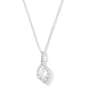 Thumbnail Image 1 of 0.50 CT. T.W. Milestones Diamond Graduated Teardrop Pendant in 10K White Gold