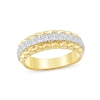 Thumbnail Image 1 of 0.50 CT. T.W. Diamond Pyramid Edge Anniversary Band in 10K Gold