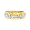 Thumbnail Image 3 of 0.50 CT. T.W. Diamond Pyramid Edge Anniversary Band in 10K Gold