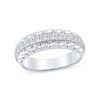 Thumbnail Image 1 of 0.50 CT. T.W. Diamond Pyramid Edge Anniversary Band in 10K White Gold