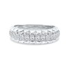 Thumbnail Image 3 of 0.50 CT. T.W. Diamond Pyramid Edge Anniversary Band in 10K White Gold