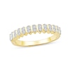 Thumbnail Image 1 of 0.25 CT. T.W. Diamond Stacked Hexagon Anniversary Band in 10K Gold