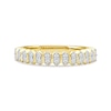 Thumbnail Image 3 of 0.25 CT. T.W. Diamond Stacked Hexagon Anniversary Band in 10K Gold