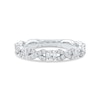 Thumbnail Image 3 of 1.00 CT. T.W. Diamond "XO" Anniversary Band in 10K White Gold