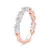 Thumbnail Image 2 of 1.00 CT. T.W. Diamond "XO" Anniversary Band in 10K Rose Gold