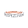 Thumbnail Image 3 of 1.00 CT. T.W. Diamond "XO" Anniversary Band in 10K Rose Gold