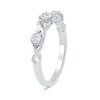 Thumbnail Image 2 of 0.33 CT. T.W. Diamond "XO" Anniversary Band in 10K White Gold