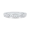 Thumbnail Image 3 of 0.33 CT. T.W. Diamond "XO" Anniversary Band in 10K White Gold