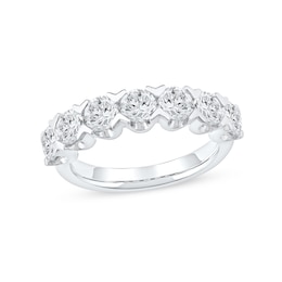 2.33 CT. T.W. Diamond Seven Stone Anniversary Band in 14K White Gold