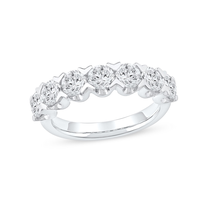 2.33 CT. T.W. Diamond Seven Stone Anniversary Band in 14K White Gold