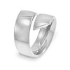 Thumbnail Image 2 of Bypass Open Shank Ring in Hollow 10K White Gold - Size 8