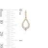 Thumbnail Image 3 of 0.50 CT. T.W. Milestones Diamond Graduated Teardrop Earrings in 10K Gold