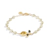 Thumbnail Image 2 of Limor Oval Lemon Quartz, Citrine and Tourmaline Bead Bracelet in Sterling Silver with 24K Gold Plate - 7.5”
