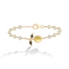 Thumbnail Image 3 of Limor Oval Lemon Quartz, Citrine and Tourmaline Bead Bracelet in Sterling Silver with 24K Gold Plate - 7.5”