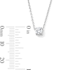 Thumbnail Image 3 of 0.25 CT. Certified Lab-Grown Diamond Solitaire Pendant in Sterling Silver (F/SI2) - 19”
