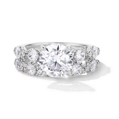Emmy London 4.00 CT. T.W. Certified Lab-Created Diamond Bridal Set in 18K Gold (F/VS2