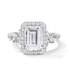 Thumbnail Image 1 of Emmy London 3.50 CT. T.W. Emerald-Cut Certified Lab-Grown Diamond Frame Tri-Sides Engagement Ring in 18K White Gold