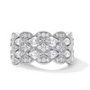 Thumbnail Image 1 of Emmy London 1.25 CT. T.W. Marquise and Round Certified Lab-Grown Diamond Multi-Row Anniversary Band in 18K White Gold
