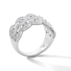 Thumbnail Image 3 of Emmy London 1.25 CT. T.W. Marquise and Round Certified Lab-Grown Diamond Multi-Row Anniversary Band in 18K White Gold