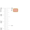 Thumbnail Image 3 of Baguette-Cut Pink Opal Stud Earrings in 10K Gold