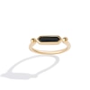 Thumbnail Image 2 of Limor Elongated Hexagon Onyx Sideways Solitaire Ring in 10K Gold