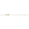 Thumbnail Image 3 of White Lab-Created Sapphire Snake Necklace in Sterling Silver with 18K Gold Plate