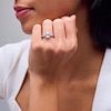Thumbnail Image 2 of 1.95 CT. T.W. Pear-Shaped Certified Lab-Grown Diamond Frame Engagement Ring in 14K White Gold (F/VS2)